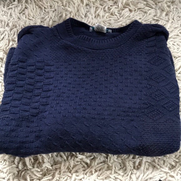 Navy blue knit sweater - Picture 1 of 3